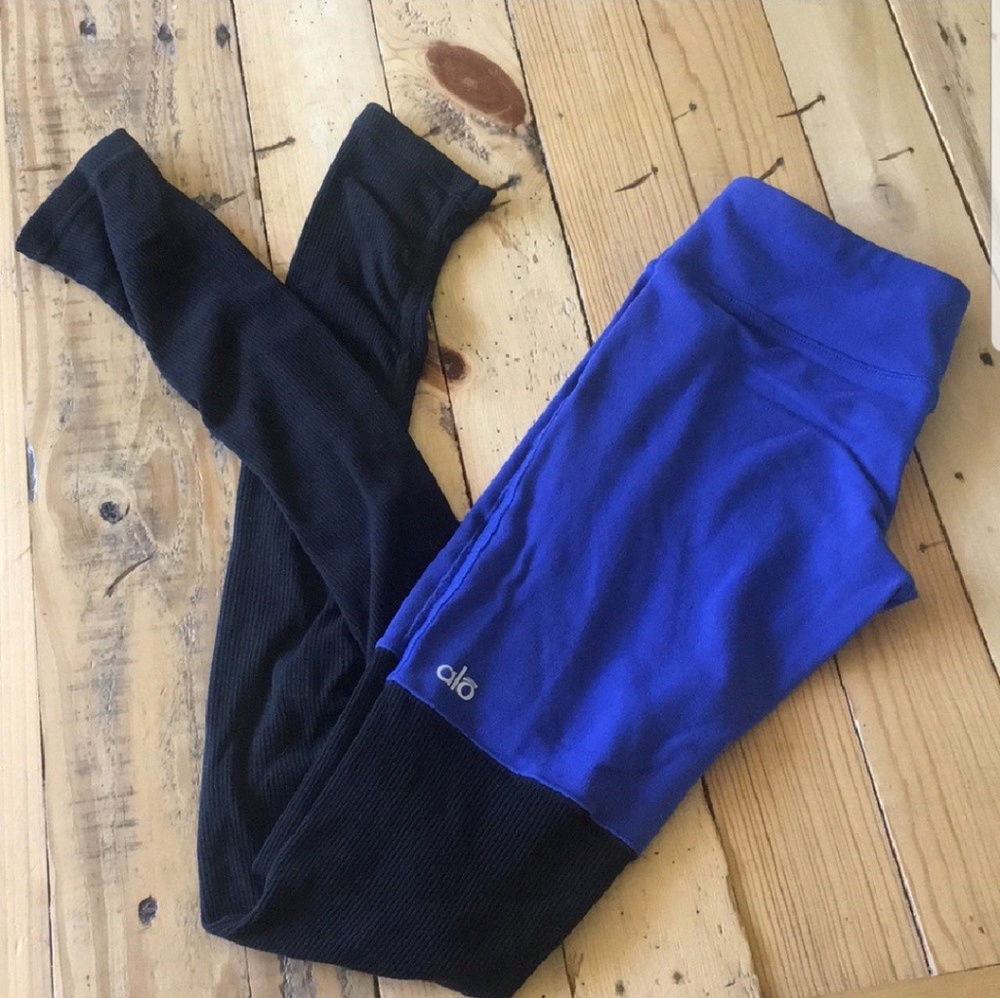 Alo Yoga Goddess Leggings - royal blue XS